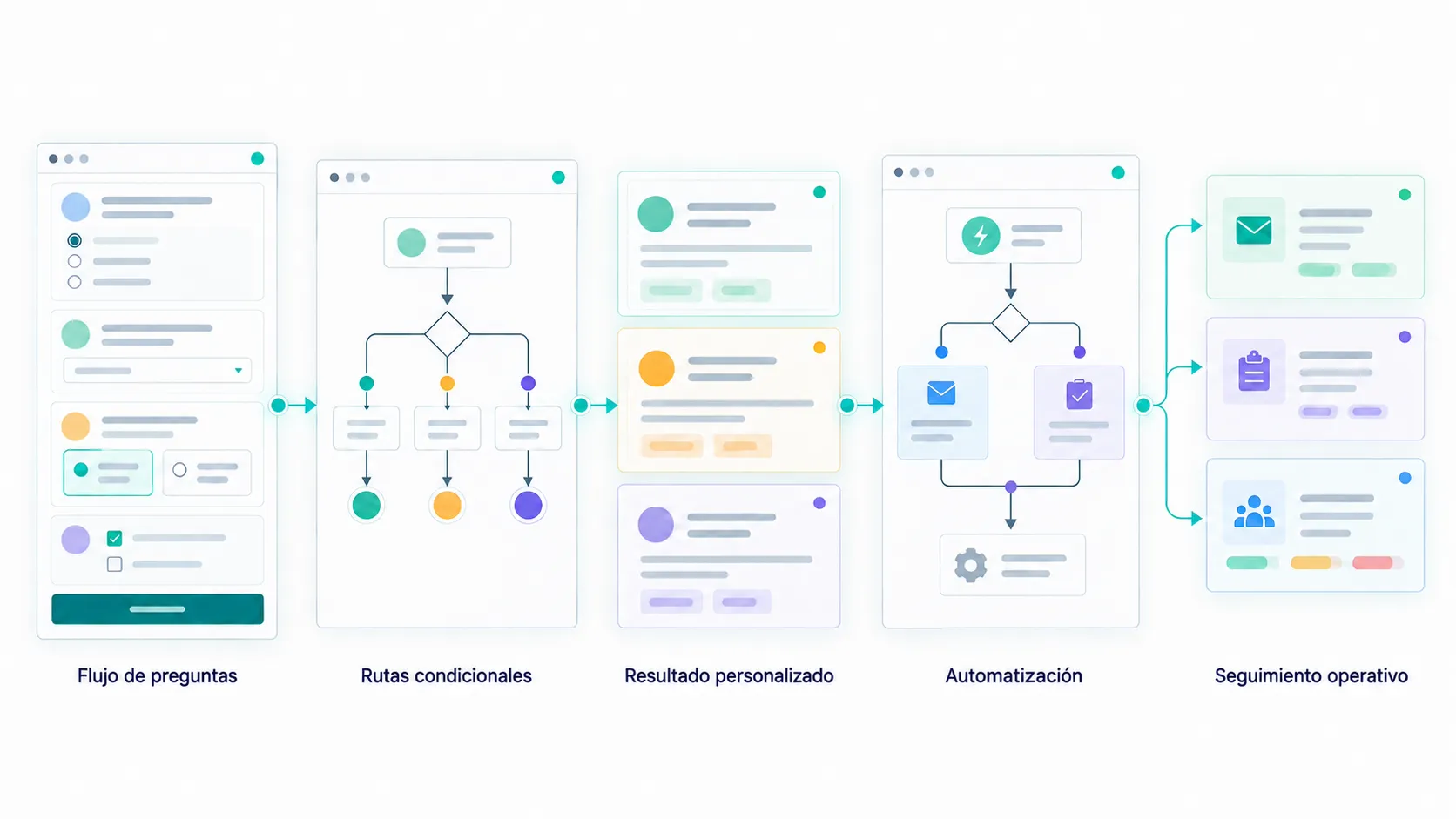 Recorrido no-code de principio a fin: formulario con ramificaciones en Tally y automatizaciones en Make