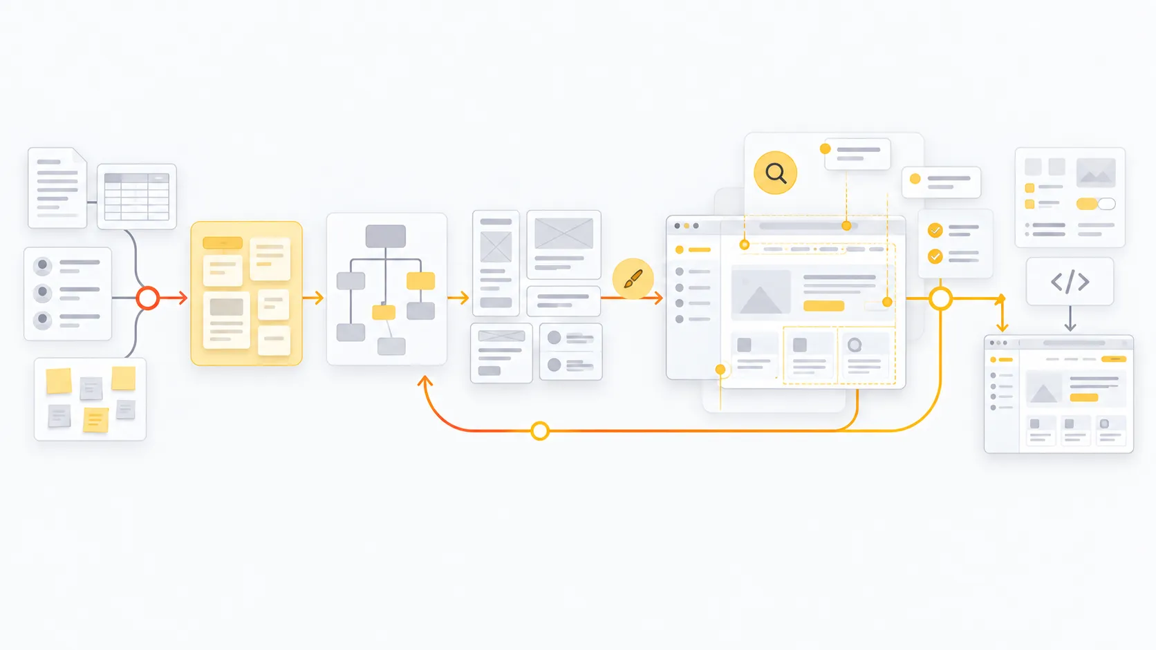 Flujo completo de research a implementación
